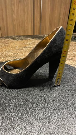 Zapatos tacón Massimo Dutti. Zapato fiesta