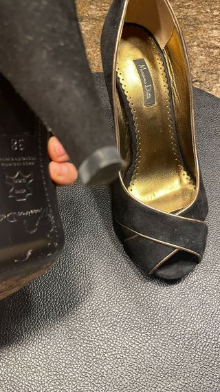 Zapatos tacón Massimo Dutti. Zapato fiesta