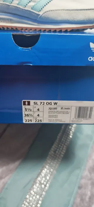 Zapatillas Adidas SL72 Beige y Turquesa