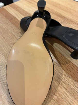 Sandalias H&M tacón Kitten negras T.37