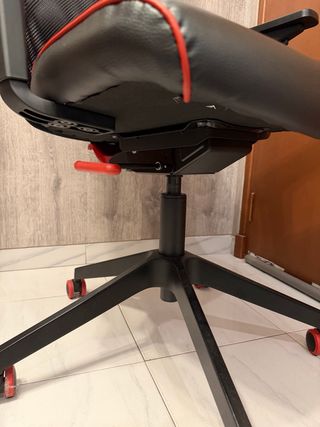 Silla Gaming IKEA Matchspel Negra y Roja