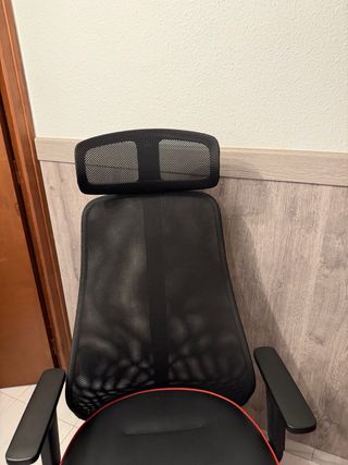 Silla Gaming IKEA Matchspel Negra y Roja