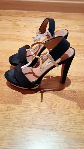 Sandalias Mariamare Mujer Negras Tacon