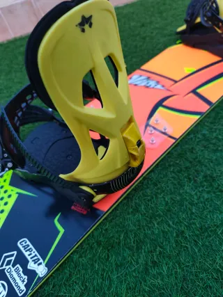 Tabla Snowboard Volkl  Freestyle Rocker+fijaciones