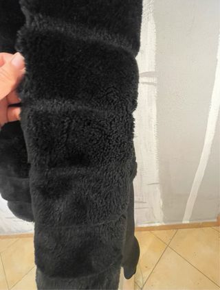 Pelliccia eco Zuiki con cappuccio Tg. S