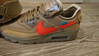 Nike Air Max 90 Off-White Beige/Arancio Taglia 42
