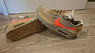 Nike Air Max 90 Off-White Beige/Arancio Taglia 42