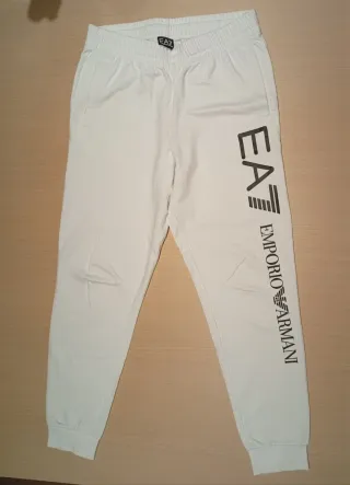 Pantalón chándal Armani EA7 blanco
