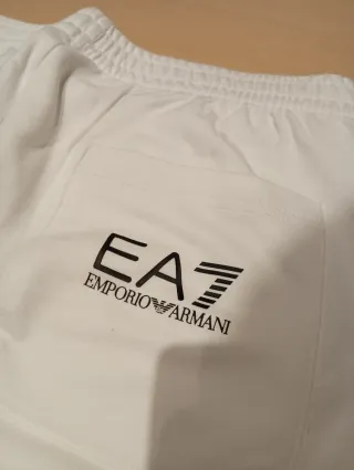 Pantalón chándal Armani EA7 blanco