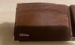 Portafogli uomo in pelle marrone vintage
