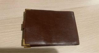 Portafogli uomo in pelle marrone vintage