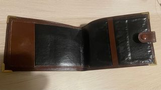 Portafogli uomo in pelle marrone vintage