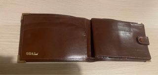 Portafogli uomo in pelle marrone vintage
