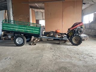 Tractorcito Lombardini con remolque