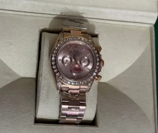 Rolex Daytona Coshmograp Oro Rosa Diamantes