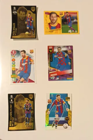 Lote 6 Cromos Messi Panini LaLiga