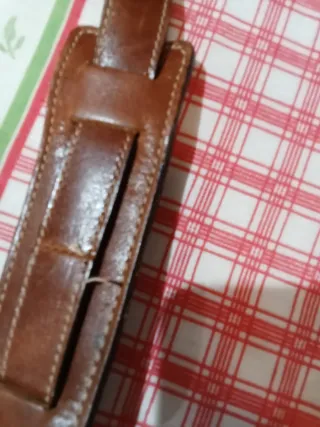 Bandolera de piel para hombre