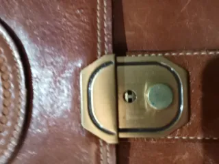 Bandolera de piel para hombre