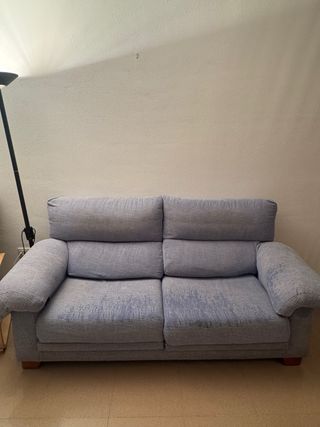 Sofá 2 plazas extraíble azul