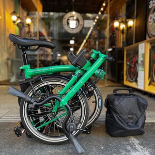 Brompton C-Line Eléctrica M4L Palm Green