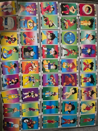 Colección completa de 90 cromos Dragon Ball