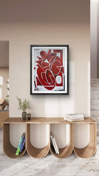 Cuadro abstracto moderno estilo Picasso grande