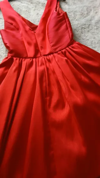 Vestido de fiesta rojo Savuka