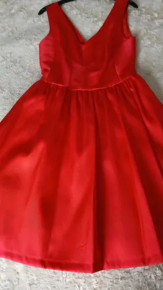 Vestido de fiesta rojo Savuka