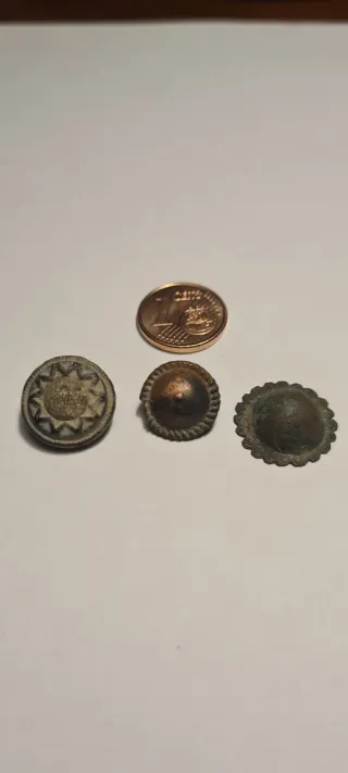 3 Botones Hispano Musulmanes Antiguos