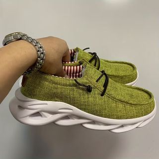 Mocasines Casuales Verdes Hombre