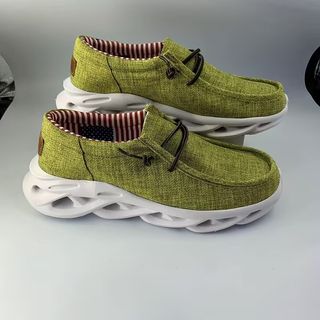 Mocasines Casuales Verdes Hombre