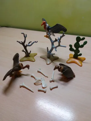 Escena prisionero + buitres (Belén playmobil)