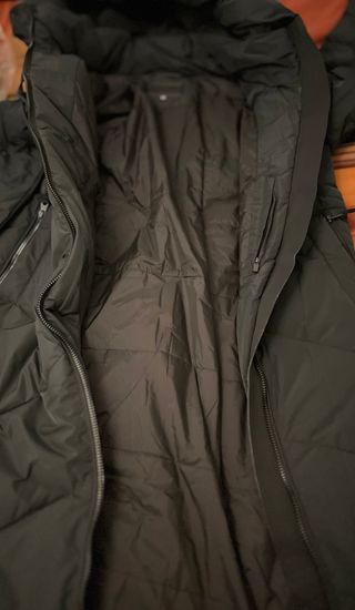 Abrigo Khujo modelo LINARI, Negro Invierno Mujer