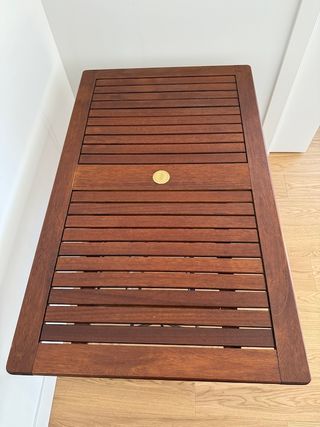 Mesa Teca Plegable SunFun Exterior