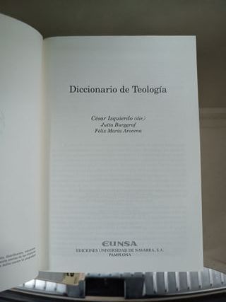 Diccionario de teología - César Izquierdo (dir.) y