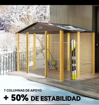 Caseta Jardín imitación Madera 4,85m2