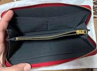 Bimba y Lola Cartera Piel Roja Cremallera