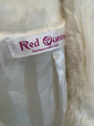 Eco pelliccia Red Queen bianco champagne tg. S/M