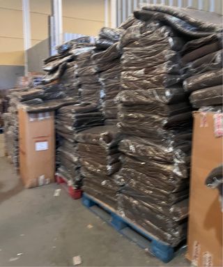 Manta de lana del ejército marrón con emblema