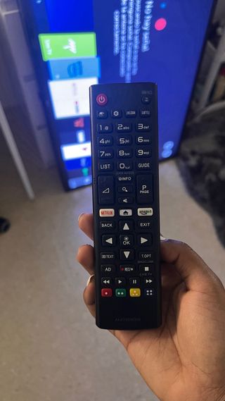 Televisión LG Negra