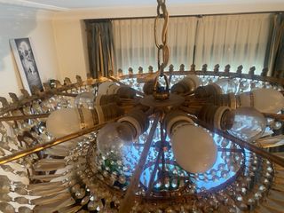 Lámpara de cristal antigua Bohemia