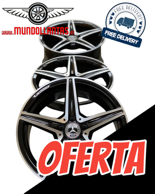 LLANTAS MOD. AM 843 19 PULGADAS NEGRO PULIDO.