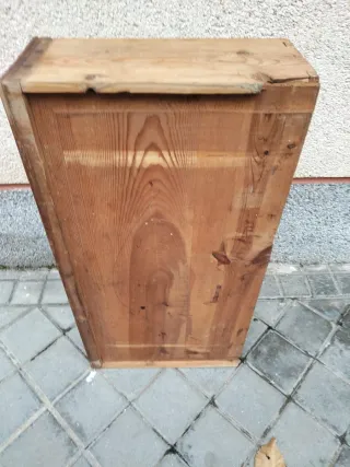Cajón madera maciza vintage estantería antigua