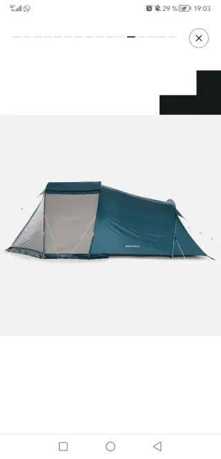 Tienda campaña Arpenaz Family 4 Decathlon