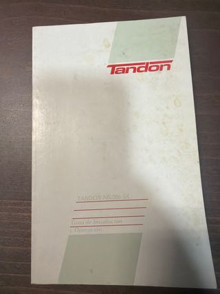 tandon nb/386 sx guía de instalación y operación