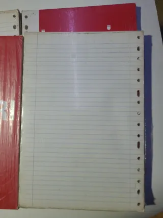 4 Recambio Hojas Carpeta Anillas