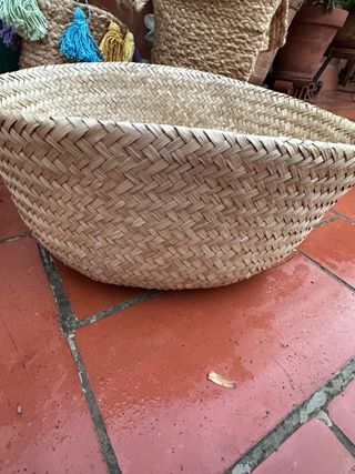 2 cestos FLADIS Ikea bambú/mimbre