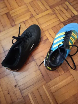 Tenis de fútbol Adidas Tacos Azul/Amarillo