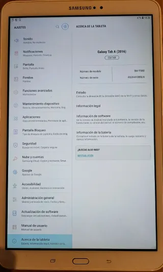 Samsung Tab A6 Blanca