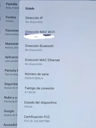 Samsung Tab A6 Blanca